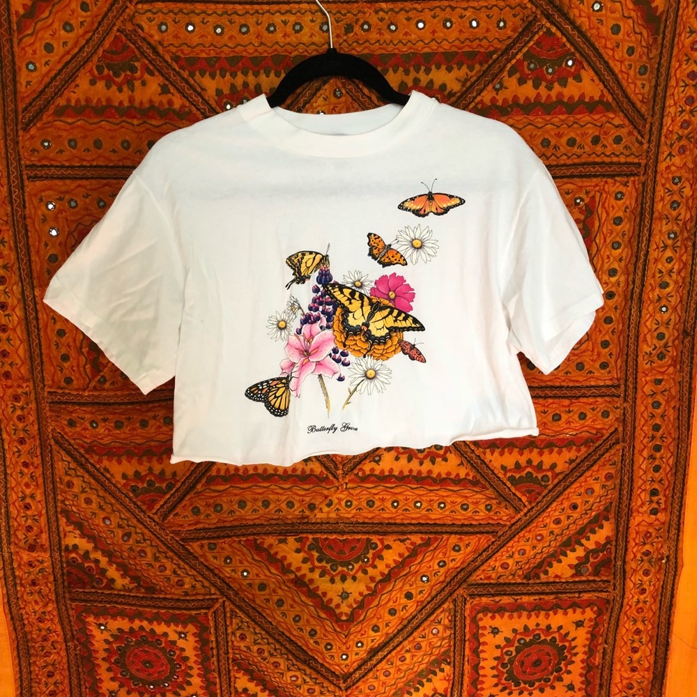 Thrifted butterfly tee